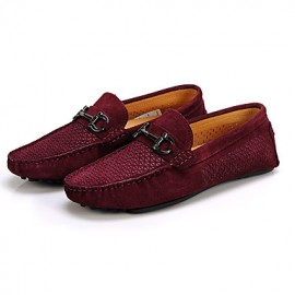   Men's Shoes Office & Career / Casual Suede Boat Shoes Blue / Burgundy  