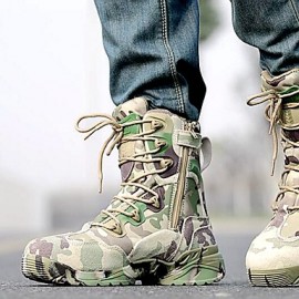 Shoes   2016 Hot Sale Outdoor/Work Leather/Synthetic Camouflage Color Hard-wearing Combat Boots  