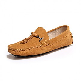 Leather Office & Career / Casual Loafers Office & Career / Casual Flat Heel Yellow / Gray / Navy  