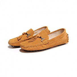 Leather Office & Career / Casual Loafers Office & Career / Casual Flat Heel Yellow / Gray / Navy  