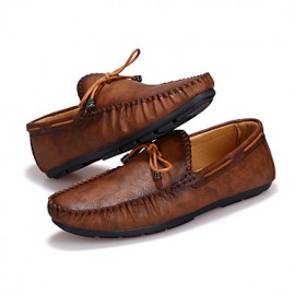 Men's Shoes Casual Boat Shoes Brown / Navy  