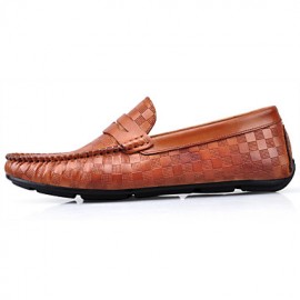 Casual   Leather Loafers Black / Brown  