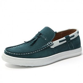 Men's Shoes Outdoor / Casual Suede Boat Shoes Blue / Green / Gray  