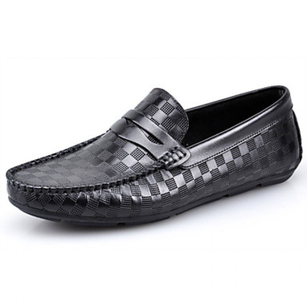 Casual   Leather Loafers Black / Brown  