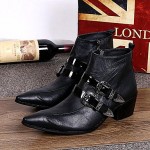 Shoes   Limited Edition Pure Handmade Outdoor / Party  Evening Leather Fashion Boots Black  