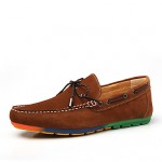 Men's Shoes Casual Suede Boat Shoes Blue/Brown/Gray/Burgundy  