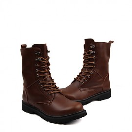 Shoes Outdoor / Athletic / Casual Leather Boots Black / Brown  