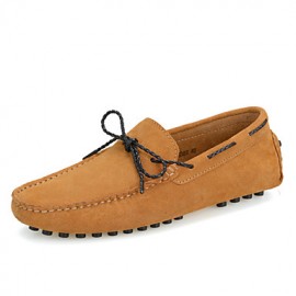 Men's Shoes Suede Office & Career / Casual / Party & Evening Boat Shoes Office & Career / Casual / Party & Evening Flat Heel Slip-   