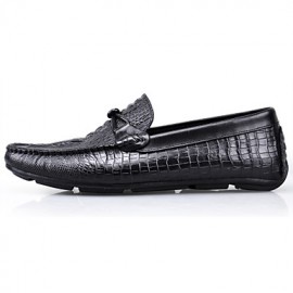 Casual   Leather Loafers Black / Brown  