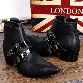 Shoes   Limited Edition Pure Handmade Outdoor / Party  Evening Leather Fashion Boots Black  