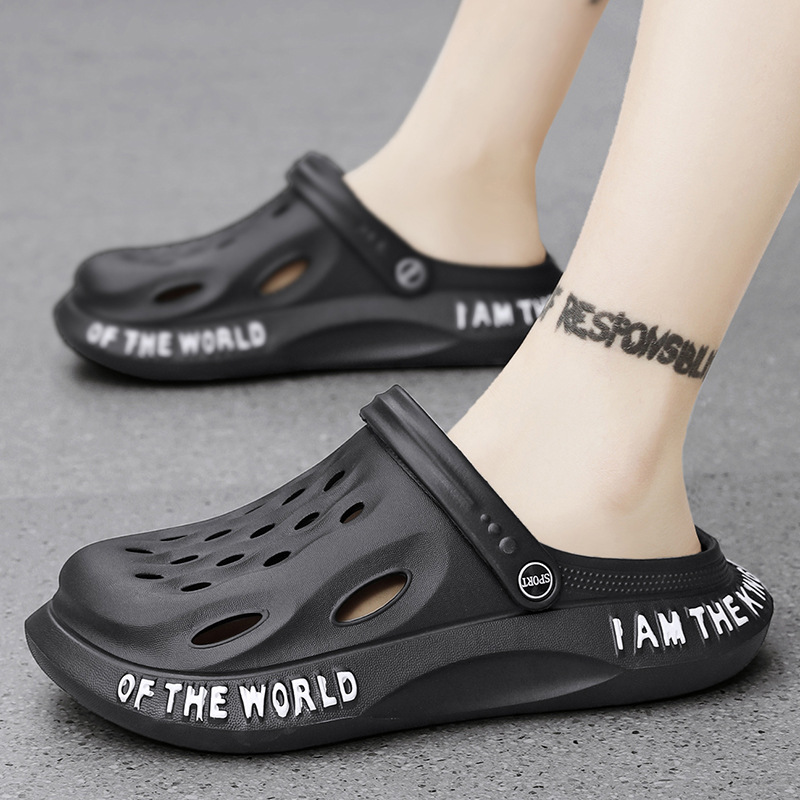 Men Fashion Large Size Hollow Out Non-Slip Sports Beach Sandals