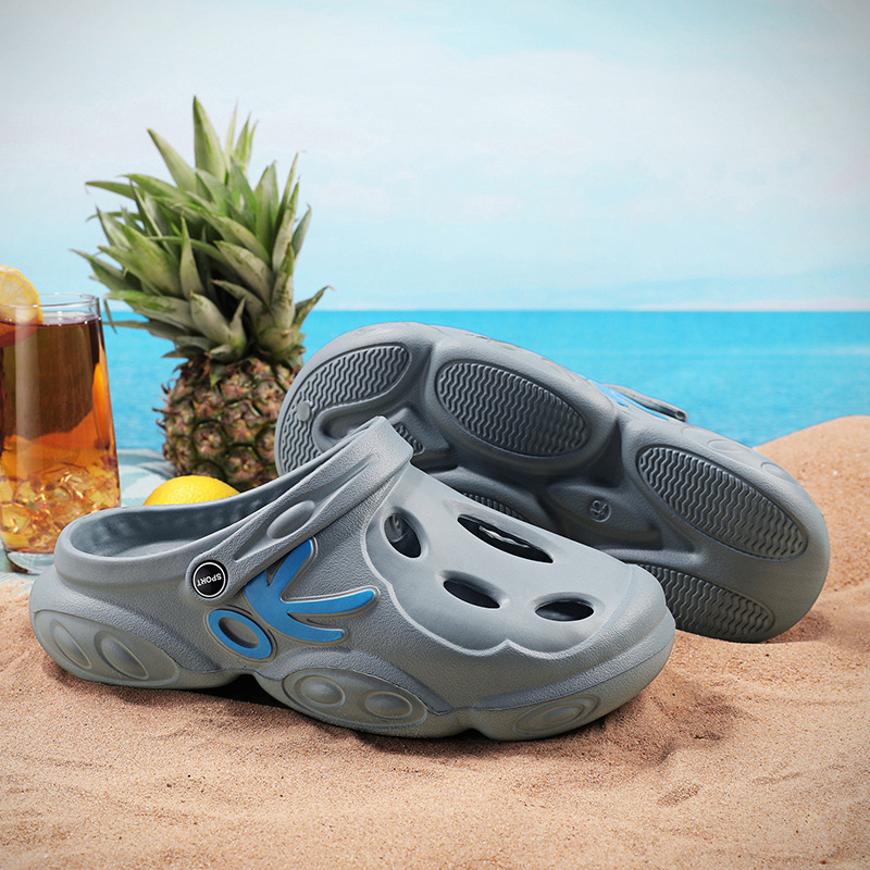 Men Fashion Breathable Hollow Thick Sole Non-Slip Sports Beach Sandals