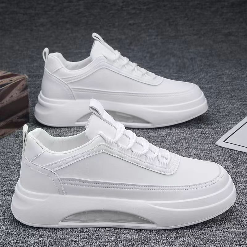 Men Fashion Casual Basic All-Match Lace-Up Thick-Soled Sneakers