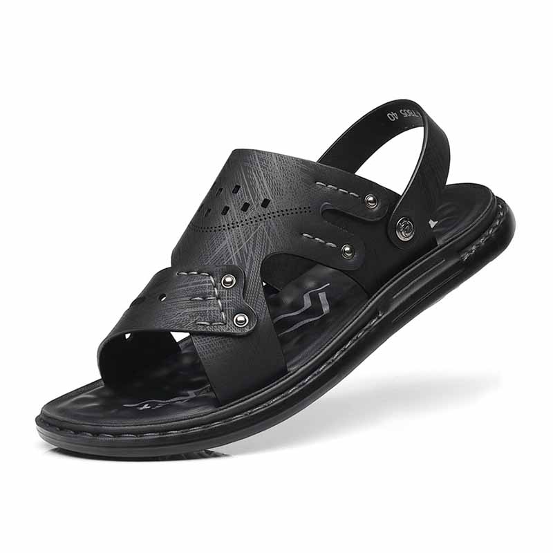 Men Summer Fashion Leisure Vacation Crocodile Flat Sandals