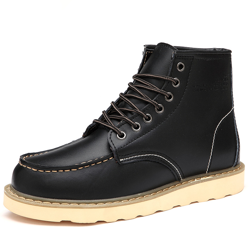 Men Vintage Cowhide Plus Size Boots