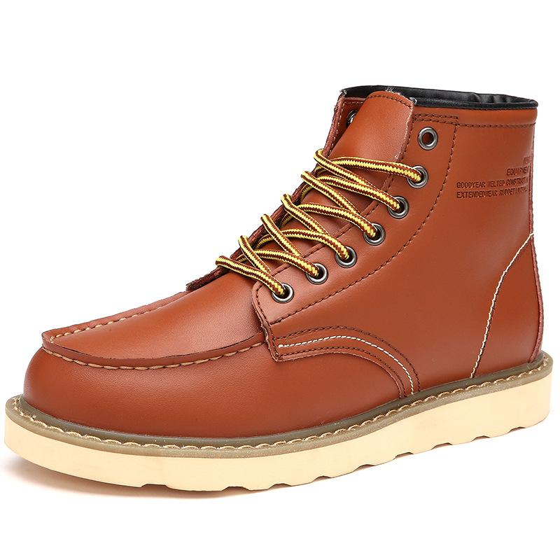 Men Vintage Cowhide Plus Size Boots