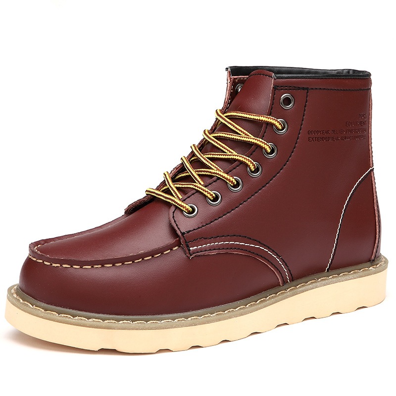 Men Vintage Cowhide Plus Size Boots